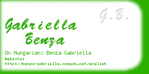 gabriella benza business card